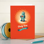 Romantic Robot Love Card