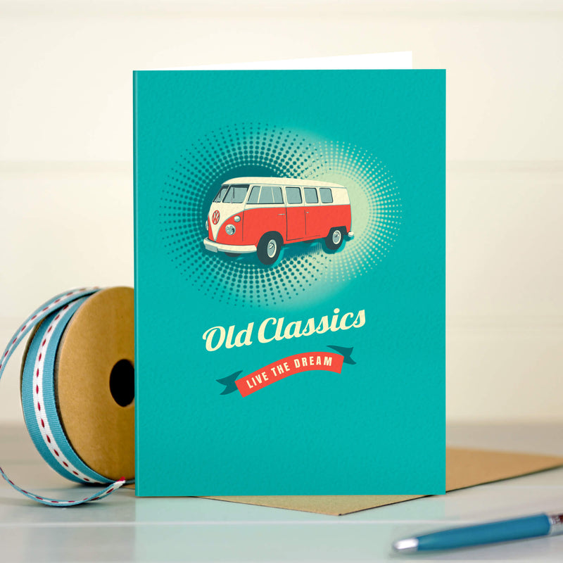 VW Camper Van birthday card