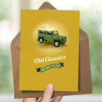 Land Rover birthday card