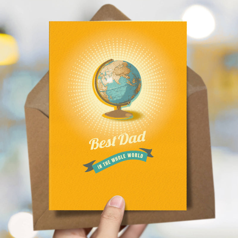 World Globe Card For Dad