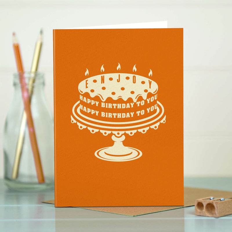Happy Birthday Card - Birthday Cake