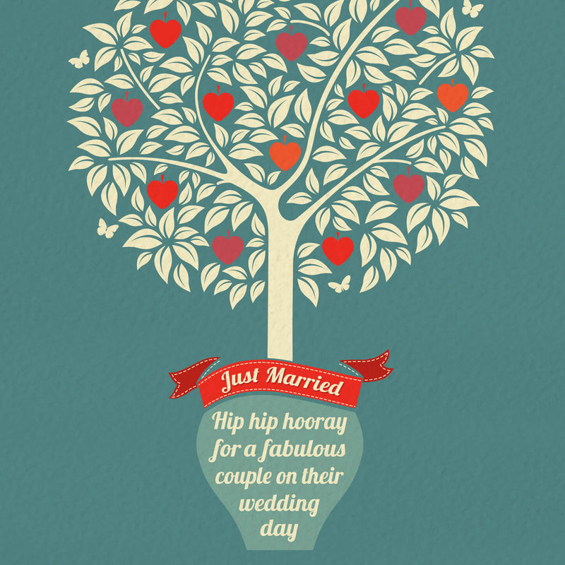 Wedding Card - Tree Of Love