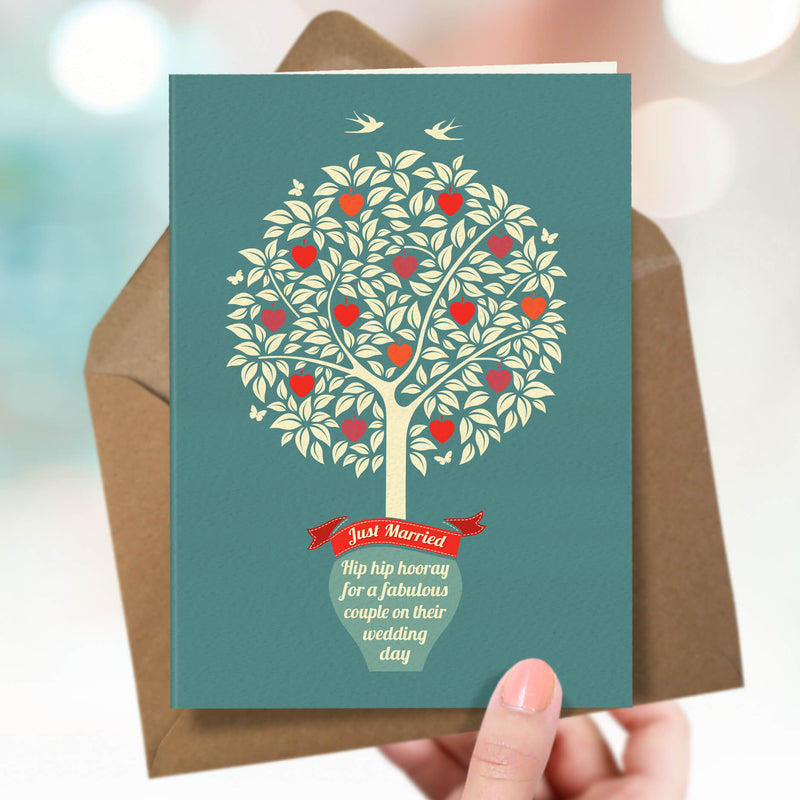 Wedding Card - Tree Of Love