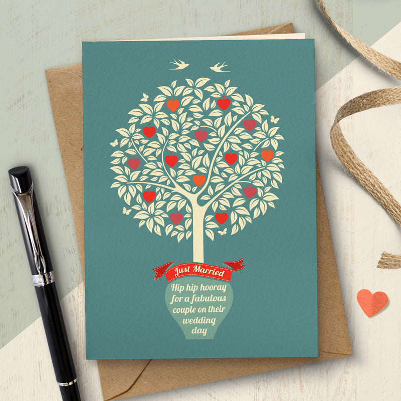Wedding Card - Tree Of Love