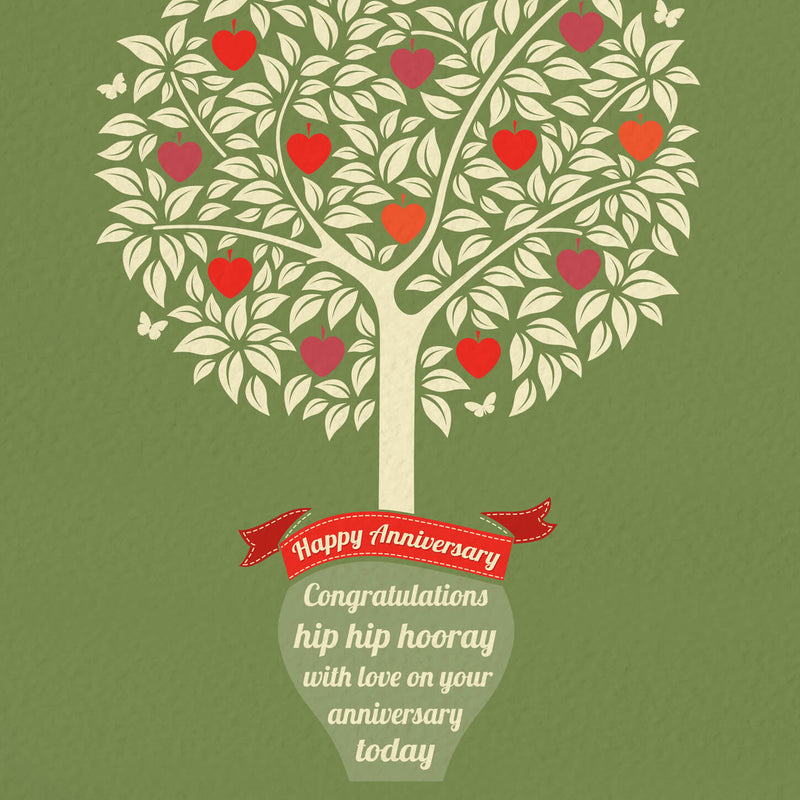 Anniversary Card - Tree Of Love