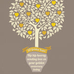 Golden Wedding Anniversary card - Tree Of Love