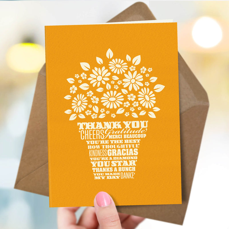 Flower Pot Thank You Card