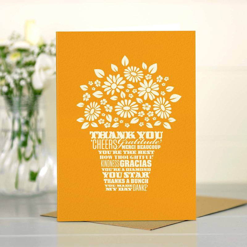 Flower Pot Thank You Card