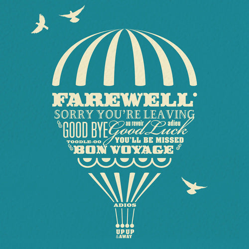 Leaving Card - Farewell Balloon