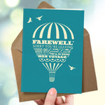 Leaving Card - Farewell Balloon