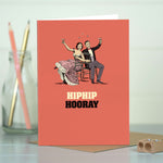 Champagne Engagement Card - Hip Hip Hooray