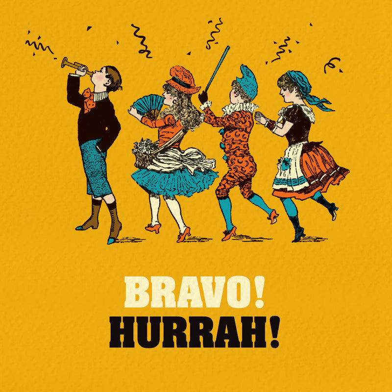 Fun Congratulations Card - Bravo! Hurrah!