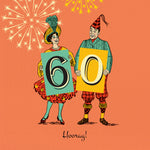 60th Milestone Birthday Card - 60 Hooray!