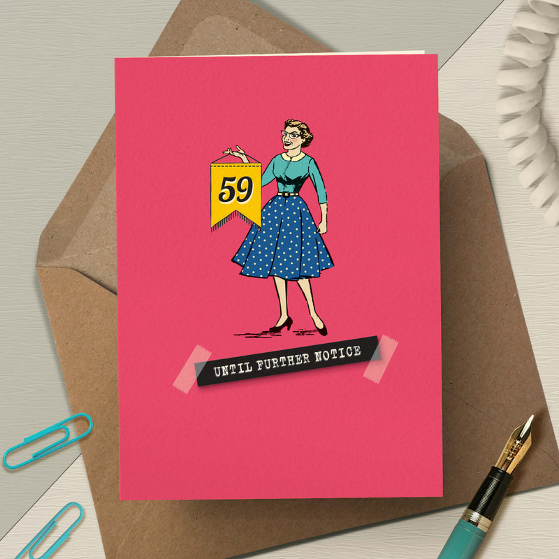 60th Birthday Card For Her - Milestone Denial