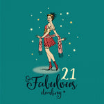 21st Birthday Card - 21 And Fabulous