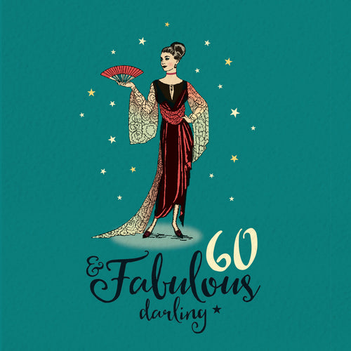 60th Birthday Card - 60 And Fabulous