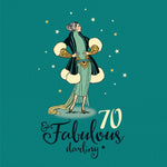 70th Birthday Card - 70 And Fabulous