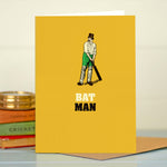 Funny Cricket Card - Bat Man
