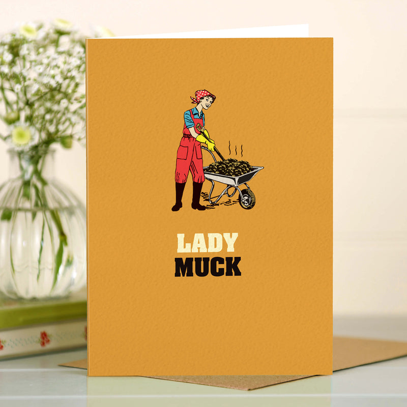 Muck Card Gardening Card - Lady Muck – The Typecast Gallery