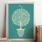 Personalised Family Tree Print – A Gift for Mum