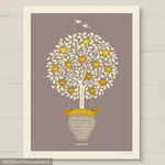 Personalised Family Tree Print – A Gift for Mum