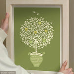 Personalised Family Tree Print – A Gift for Mum