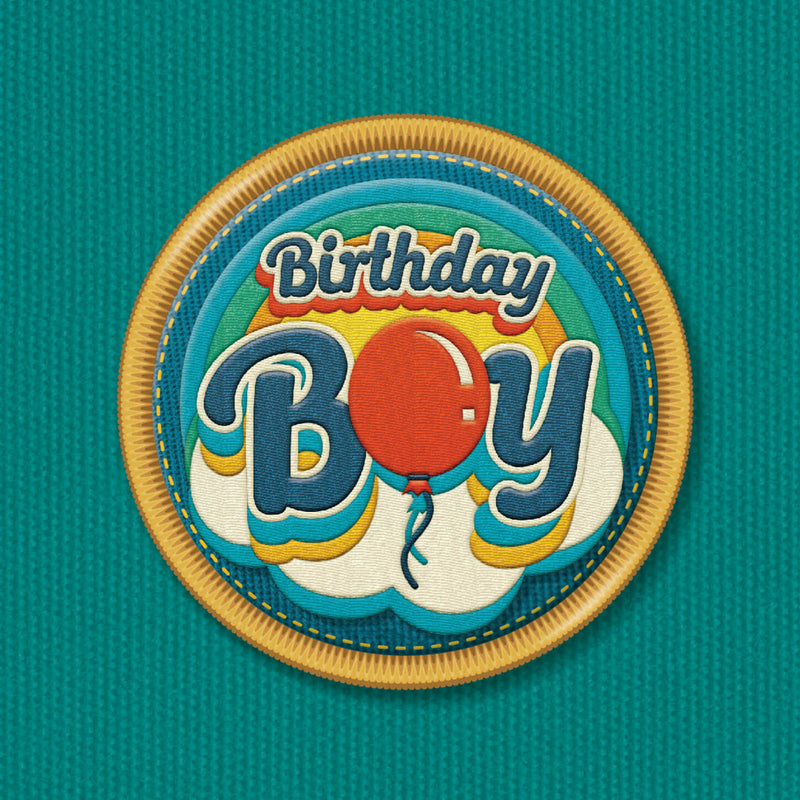 Birthday Card - Rainbow Birthday Boy