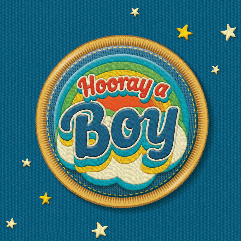 New Baby Boy Card - Rainbow Card