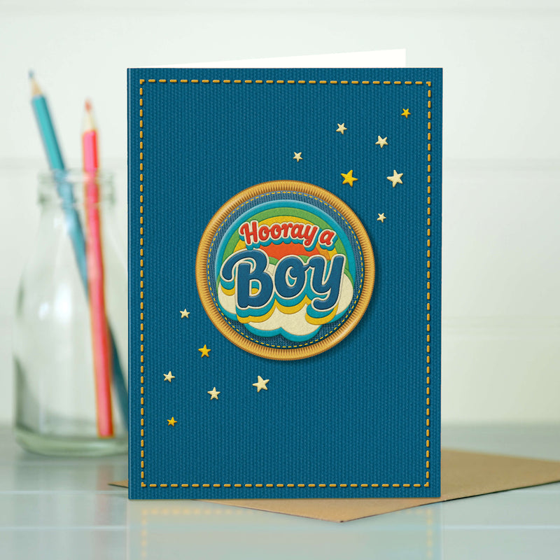 New Baby Boy Card - Rainbow Card