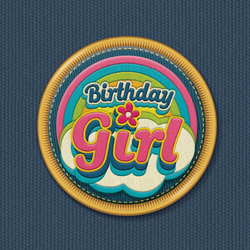 Birthday Card - Rainbow Birthday Girl