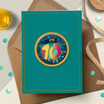 10th Children's Birthday Card - Yo 10 Graffiti