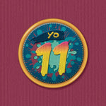 11th Children's Birthday Card - Yo 11 Graffiti