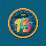 13th Teenage Birthday Card - Yo 13 Graffiti