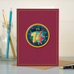 14th Teenage Birthday Card - Yo 14 Graffiti