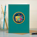 15th Teenage Birthday Card - Yo 15 Graffiti