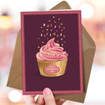Happy Birthday - Cupcake Birthday Card