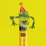 Funny Birthday Card - HB Pencil Topper