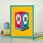50th birthday card - 50 shine on