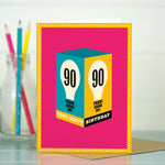 90th birthday card - 90 shine on