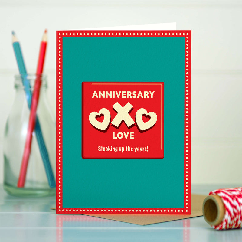 Funny Anniversary Card - Stocking Up The Years