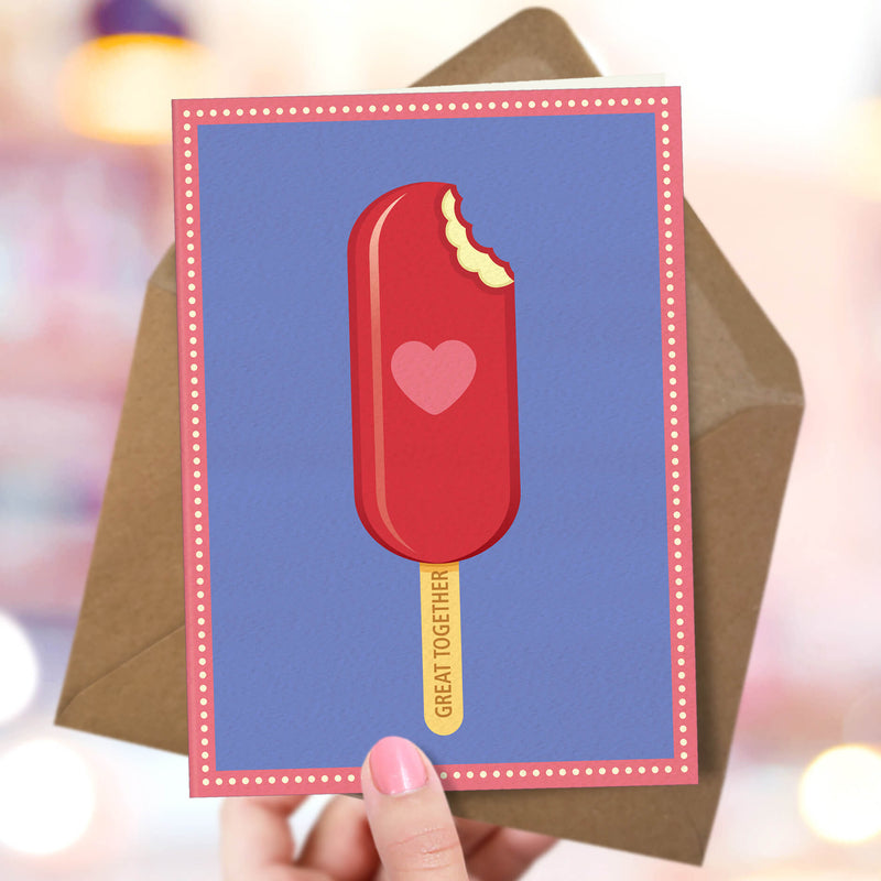 Love Card - Great Together Ice-Lolly