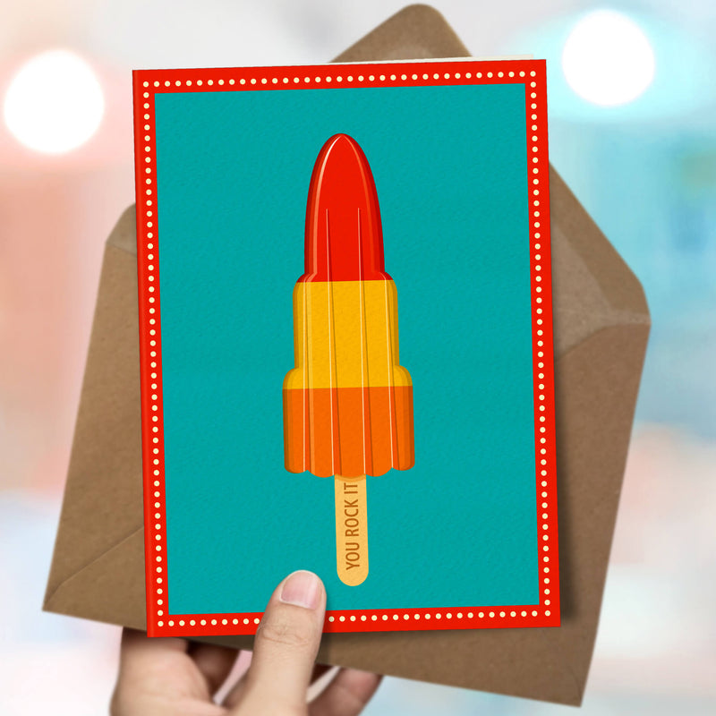 Friendship Card - You Rock It Ice-Lolly