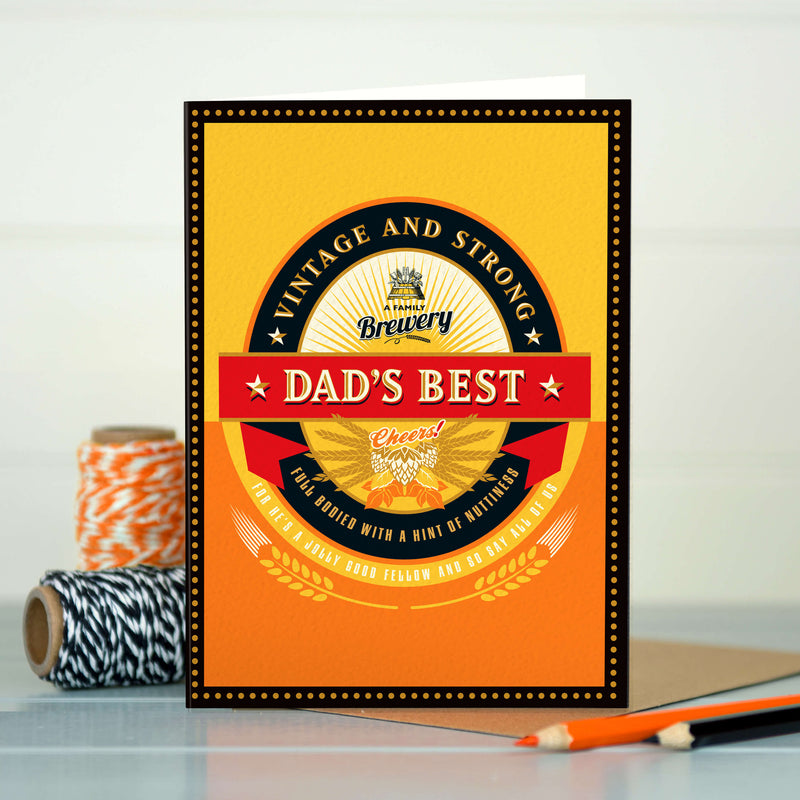 Funny Father's Day Card - Dad's Best Beer