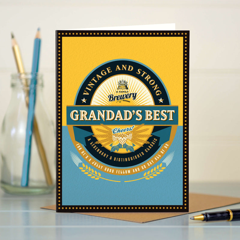 Funny Father's Day Card - Grandad's Best Beer