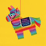 Funny Piñata Birthday Card - Get Smashed And Party
