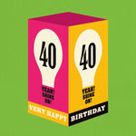 40th birthday card - 40 shine on