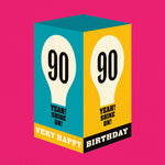 90th birthday card - 90 shine on