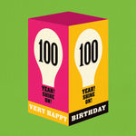 100th birthday card - 100 shine on