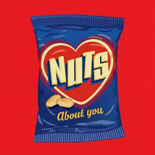 Funny Valentine's Card - Nuts About You