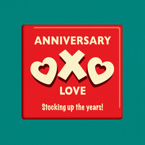 Funny Anniversary Card - Stocking Up The Years